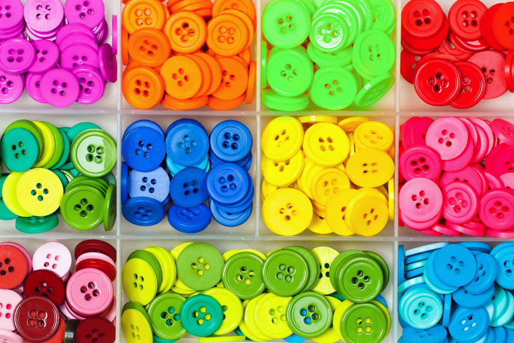 Color sorting activity with buttons