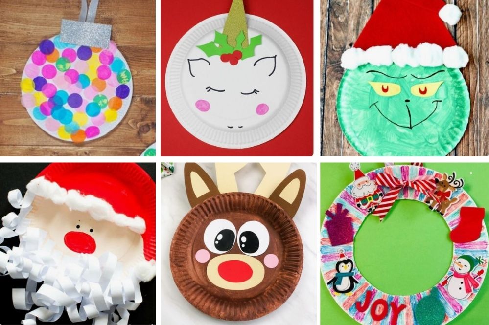 Paper Plate Christmas Craft (with FREE Printables) • In the Bag Kids' Crafts